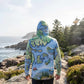 Acadia National Park Map UltraLight Sunshirt Hoodie – UPF 50+