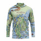 Acadia National Park Map UltraLight Sunshirt Hoodie – UPF 50+