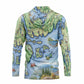 Acadia National Park Map UltraLight Sunshirt Hoodie – UPF 50+