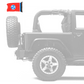 State Flag Tennessee 12"x18" Forever Wave Flag for Jeep Wrangler JKU 4-Door 2007-2018