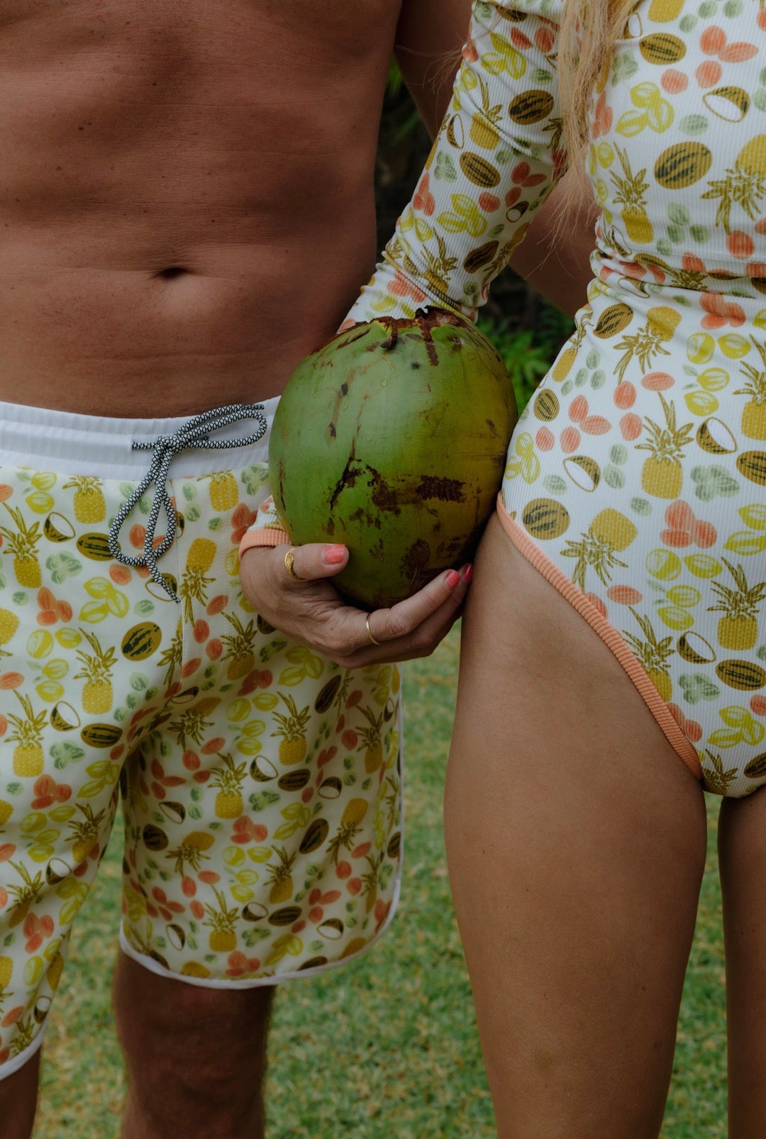 Lainsnow X The Last Mango- Men’s Sunset Beach Broadshorts- Tiki Bar