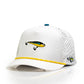 Fishing Lure White - Perforated Rope Hat