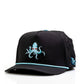 Kraken Black - Perforated Rope Hat