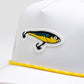 Fishing Lure White - Perforated Rope Hat