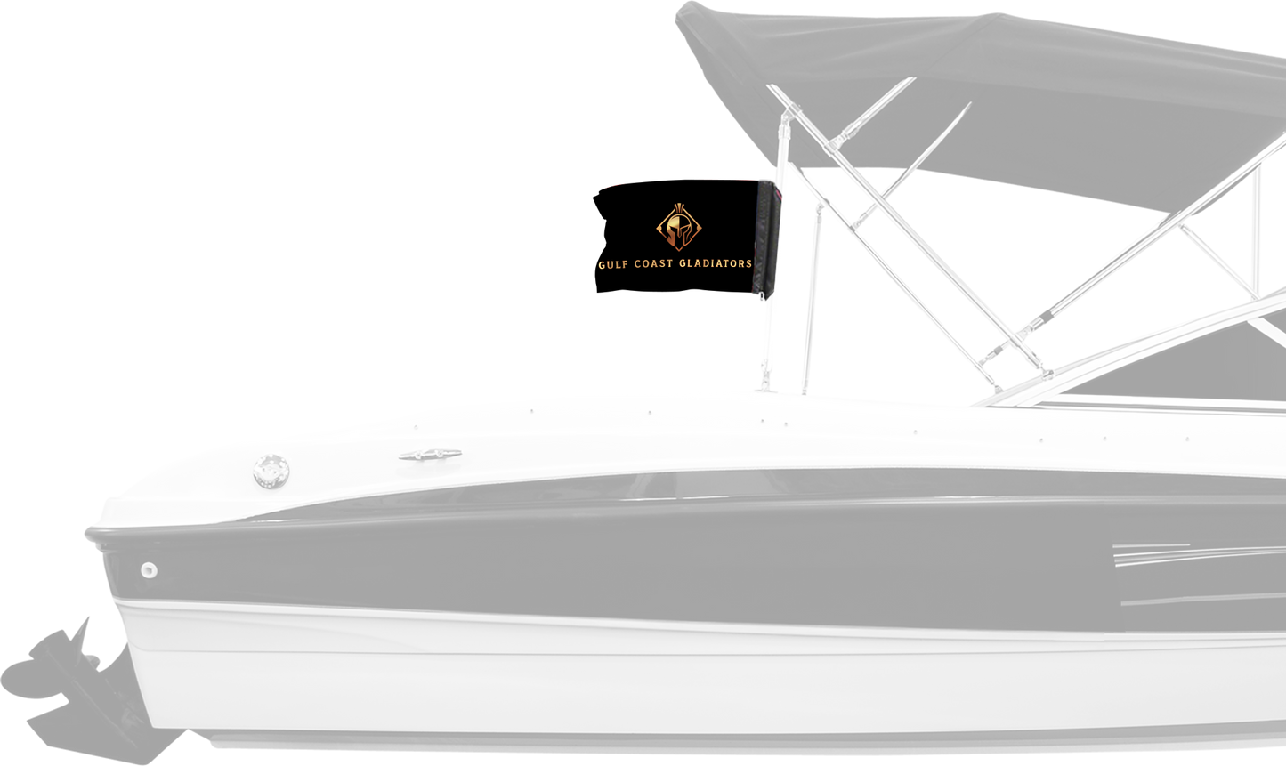 Gulf Coast Gladiators 11"x17" Forever Wave Flag for Boats