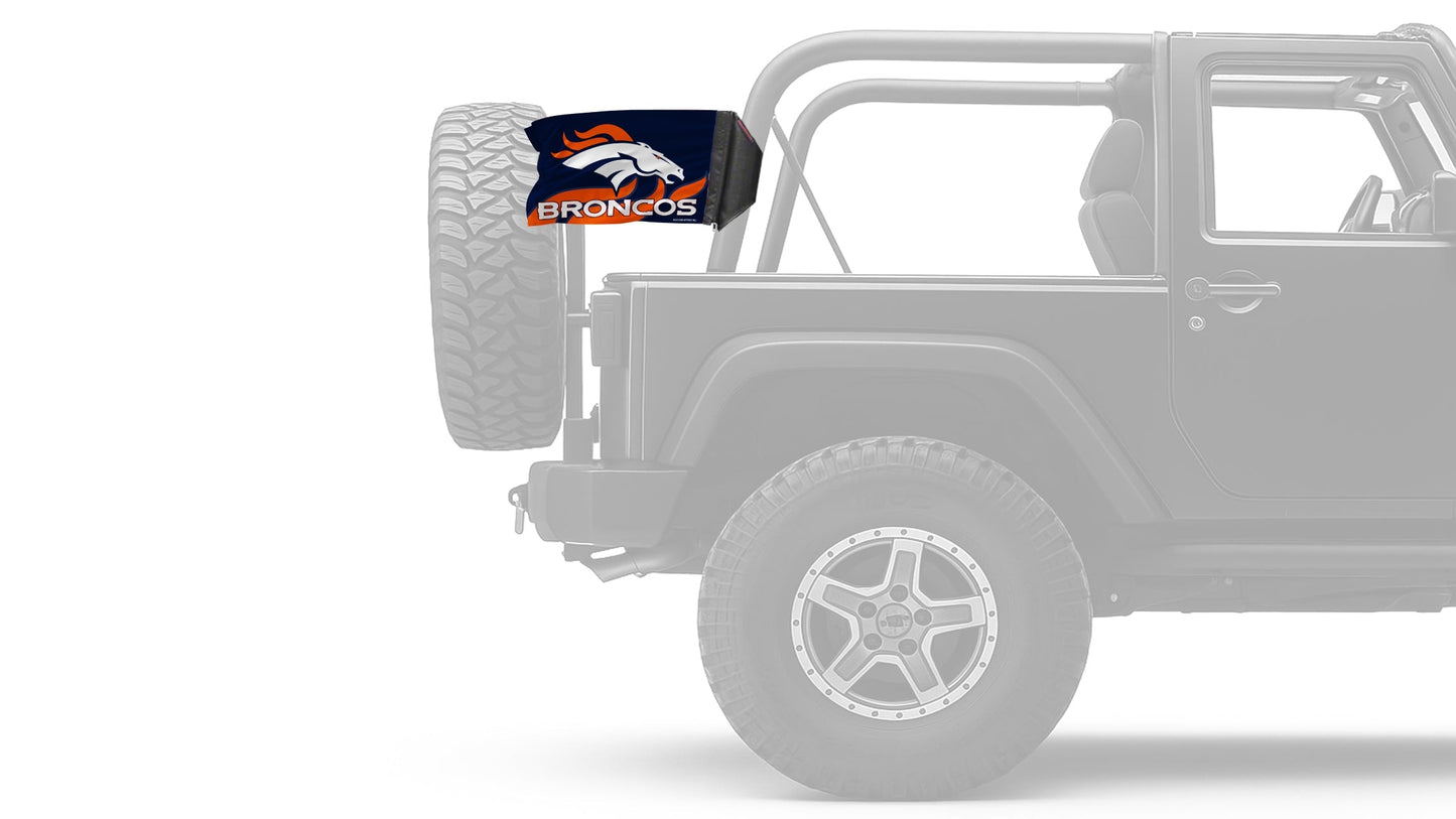 Denver Broncos 11"x17" Forever Wave Flag for Jeep Wrangler LJ 2003-2006