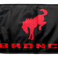 Bucking Bronco 12"x18" Forever Wave Flag for Jeep Wrangler JKU 4-Door 2007-2018