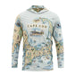Cape Cod Map UltraLight Sunshirt Hoodie – UPF 50+