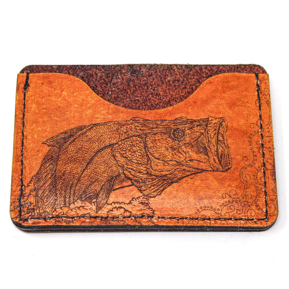 Handcrafted Leather Slim Card Holder Wallet  - Snook