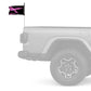 Pink Ribbon Fight Like A Girl 12"x18" Forever Wave Flag for Jeep Wrangler CJ-7 and CJ-8 1976-1986