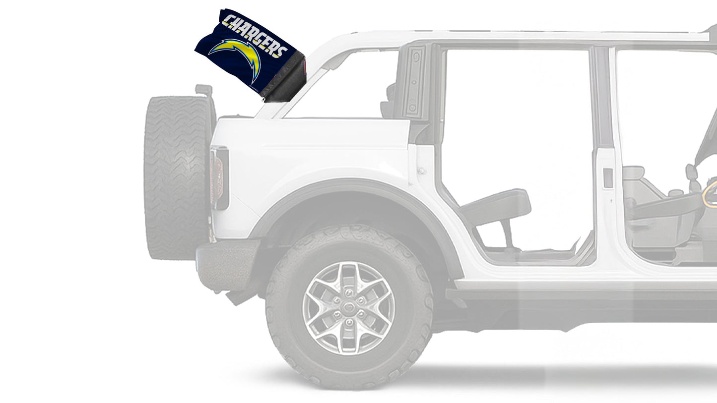 Los Angeles Chargers 11"x17" Forever Wave Flag for Bronco