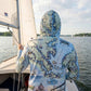 Chesapeake Bay Map UltraLight Sunshirt Hoodie – UPF 50+