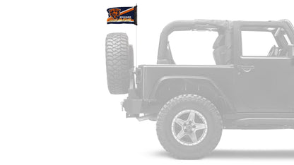 Chicago Bears 11"x17" Forever Wave Flag for Jeep Wrangler LJ 2003-2006