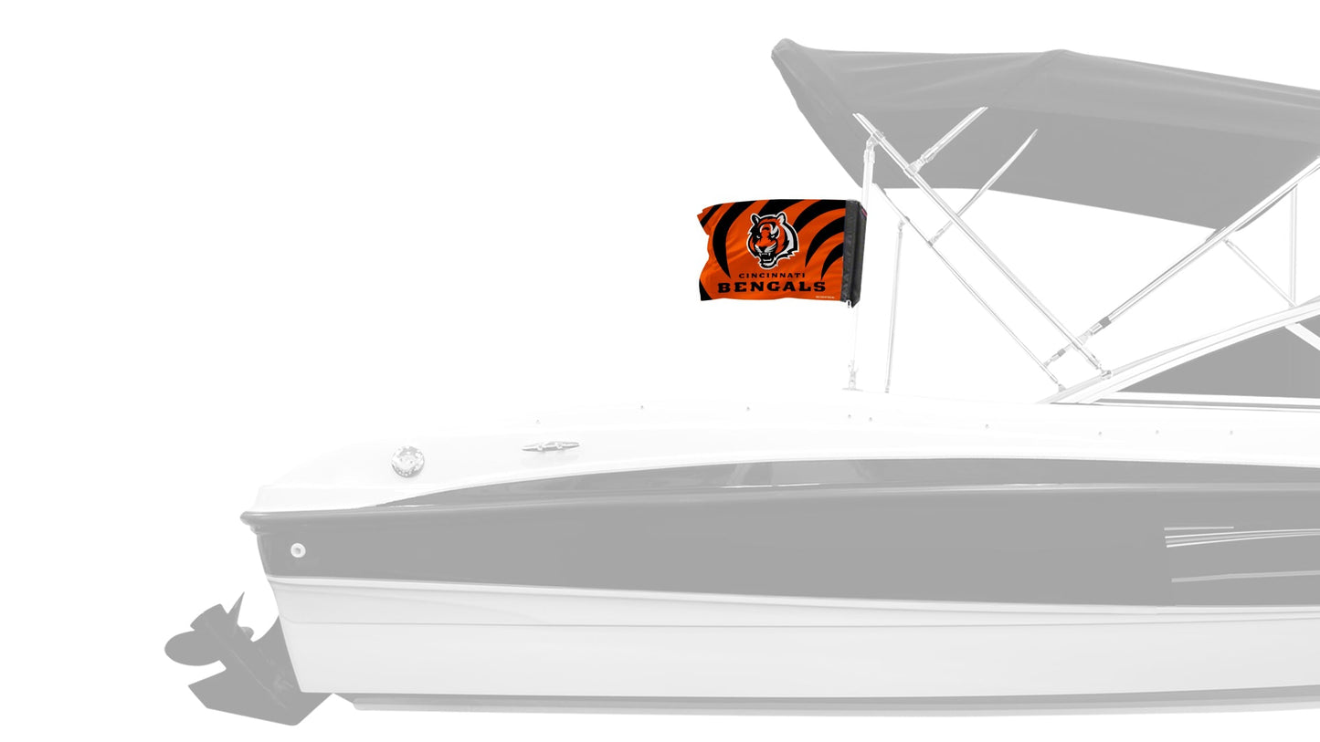 Cincinnati Bengals 11"x17" Forever Wave Flag for Boats