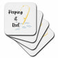 3dRose Image of Fish and Hook with Text Keeping it Reel - Coasters (cst-364434)