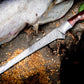 Handmade Damascus Steel Fish Fillet Knife – 13” Rosewood Handle & Leather Sheath