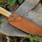 Handmade Damascus Bowie Knife with Bone Handle – 15"