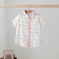 Colorful Claws Short Sleeve Collared Crawfish Shirt