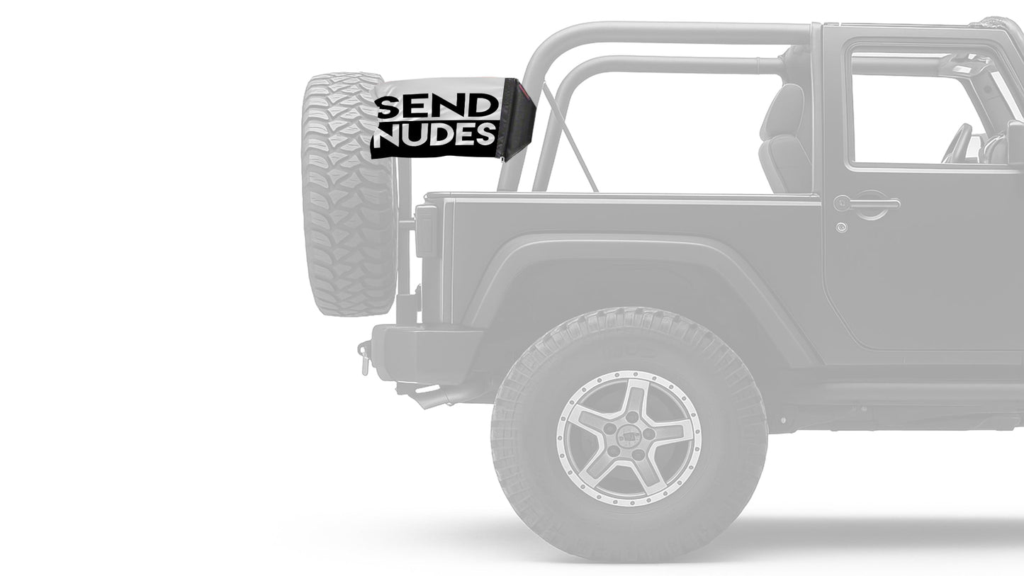 Send Nudes 12"x18" Forever Wave Flag for Jeep Wrangler LJ 2003-2006