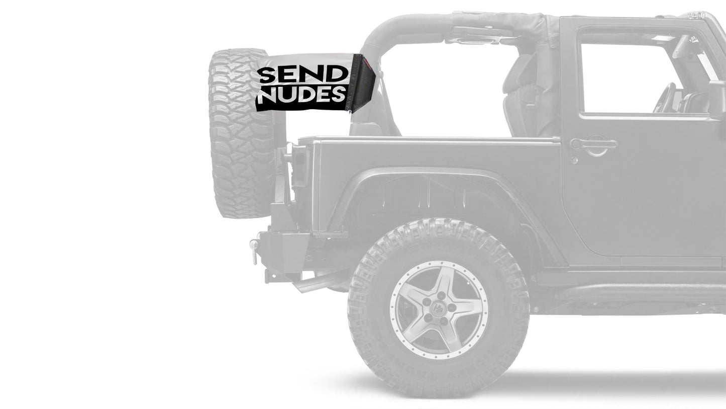 Send Nudes 12"x18" Forever Wave Flag for Jeep Wrangler LJ 2003-2006
