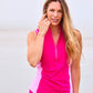 Get Soaked Sleeveless Swim Top with Built-in Bra