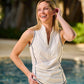 Get Soaked Sleeveless Swim Top with Built-in Bra
