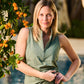 Get Soaked Sleeveless Swim Top with Built-in Bra