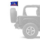 New York Giants 11"x17" Forever Wave Flag for Jeep Wrangler JK 2-Door 2007-2018