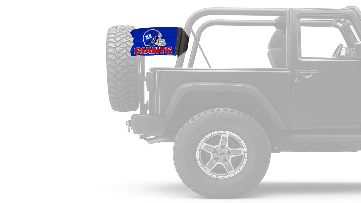 New York Giants 11"x17" Forever Wave Flag for Jeep Wrangler TJ 1996-2006