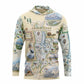 Grand Teton National Park Map UltraLight Sunshirt Hoodie – UPF 50+