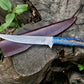 Custom Handmade Damascus Fillet Knife – 13” Pine Cone Handle with Leather Sheath