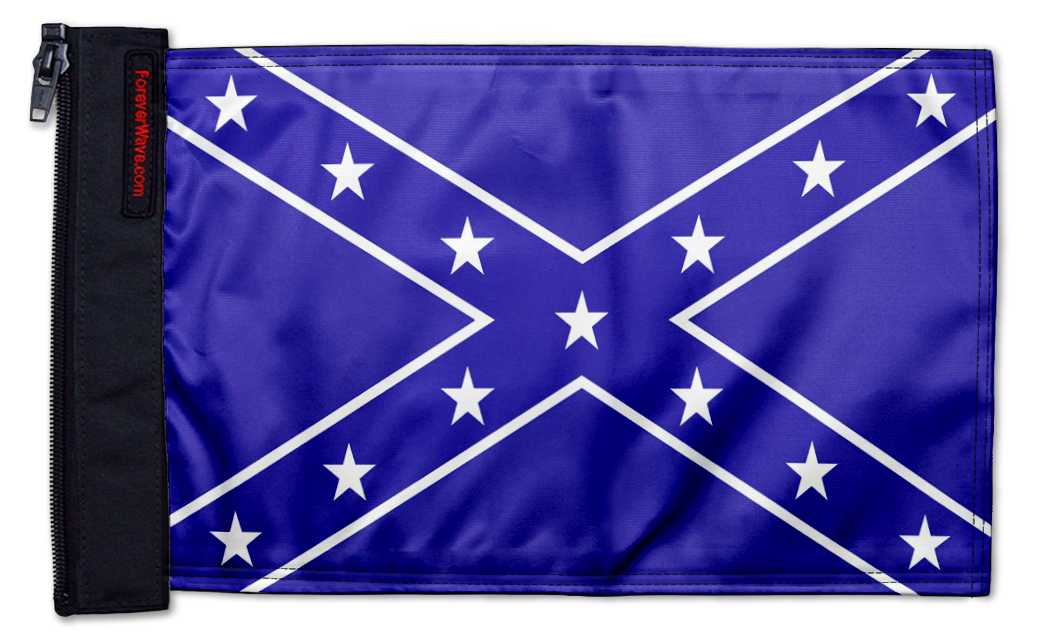 Confederate Blue 12"x18" Forever Wave Flag