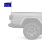 Confederate Blue 12"x18" Forever Wave Flag for Jeep Wrangler JK 2-Door 2007-2018