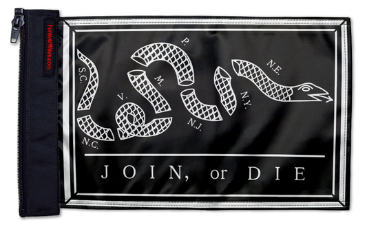 Franklin Join or Die 12"x18" Forever Wave Flag