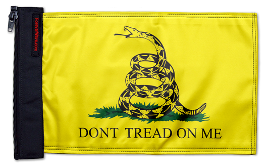 Gadsden "Don't Tread On Me" 12"x18" Forever Wave Flag for Golf Carts