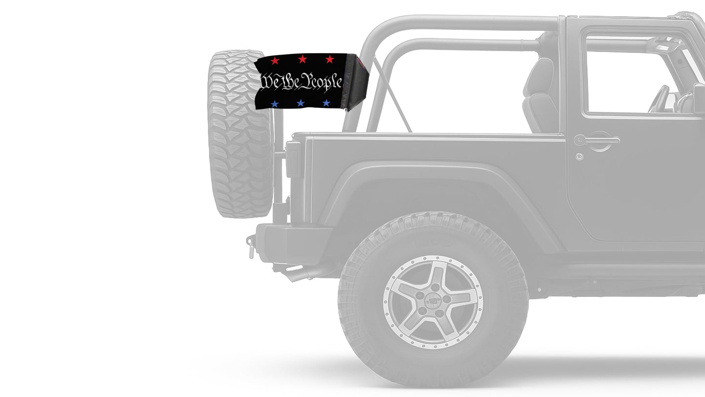 We The People 12"x18" Forever Wave Flag for Jeep Wrangler JL 2-Door 2018-Present