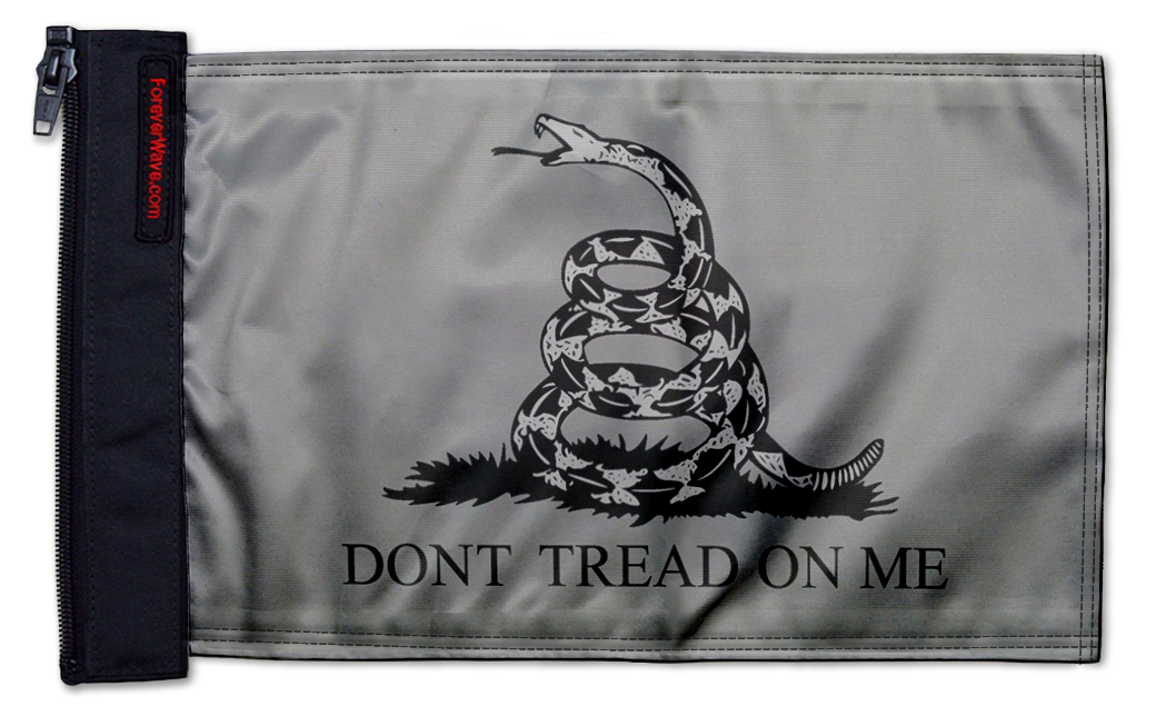 Gadsden Subdued 12"x18" Forever Wave Flag for Jeep Wrangler LJ 2003-2006