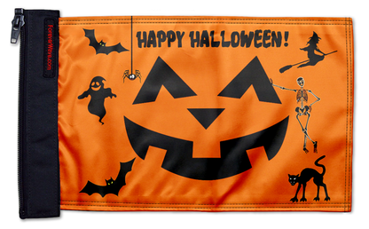 Happy Halloween 12"x18" Forever Wave Flag for Jeep Wrangler JL 2-Door 2018-Present