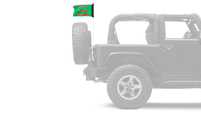 Merry Christmas 12"x18" Forever Wave Flag for Jeep Wrangler LJ 2003-2006