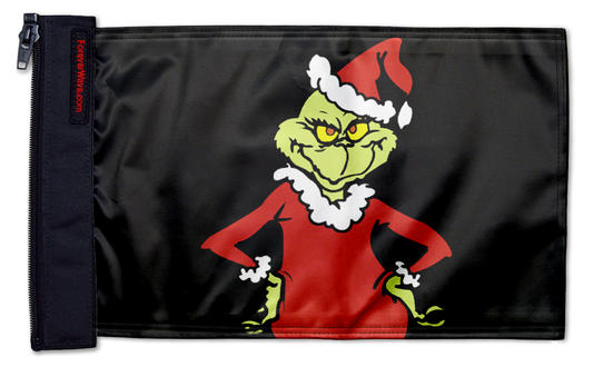 The Grinch 12"x18" Forever Wave Flag for Golf Carts