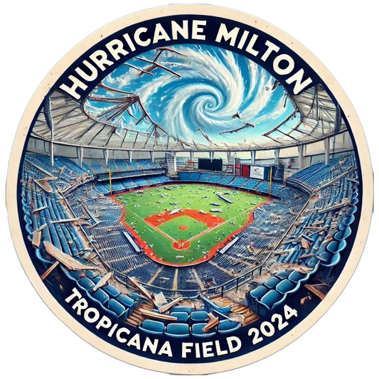 Hurricane Milton 2024 Commemorative Sticker – Tropicana Field