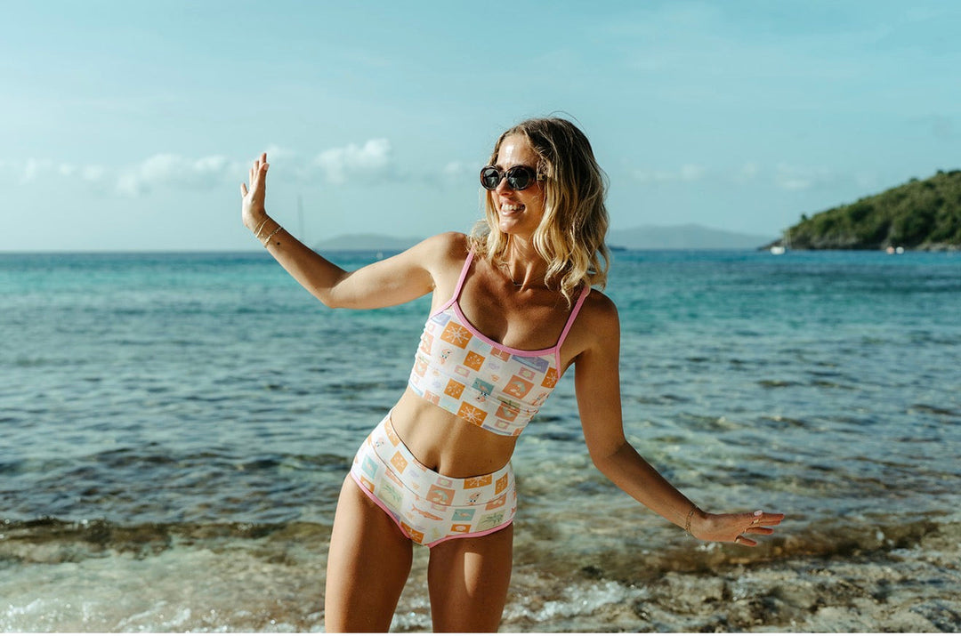 Lainsnow X The Last Mango - Seabrook Skinny Top- Postcards From Paradise