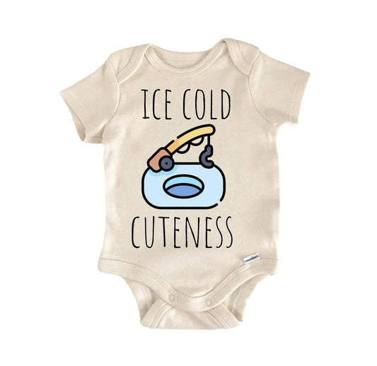 Ice Fishing Newborn Baby Onesie® Onesie®