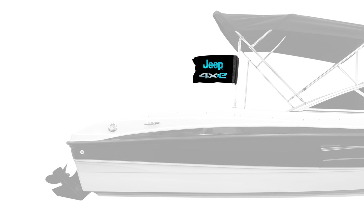 Jeep 4Xe 12"x18" Forever Wave Flag for Boats