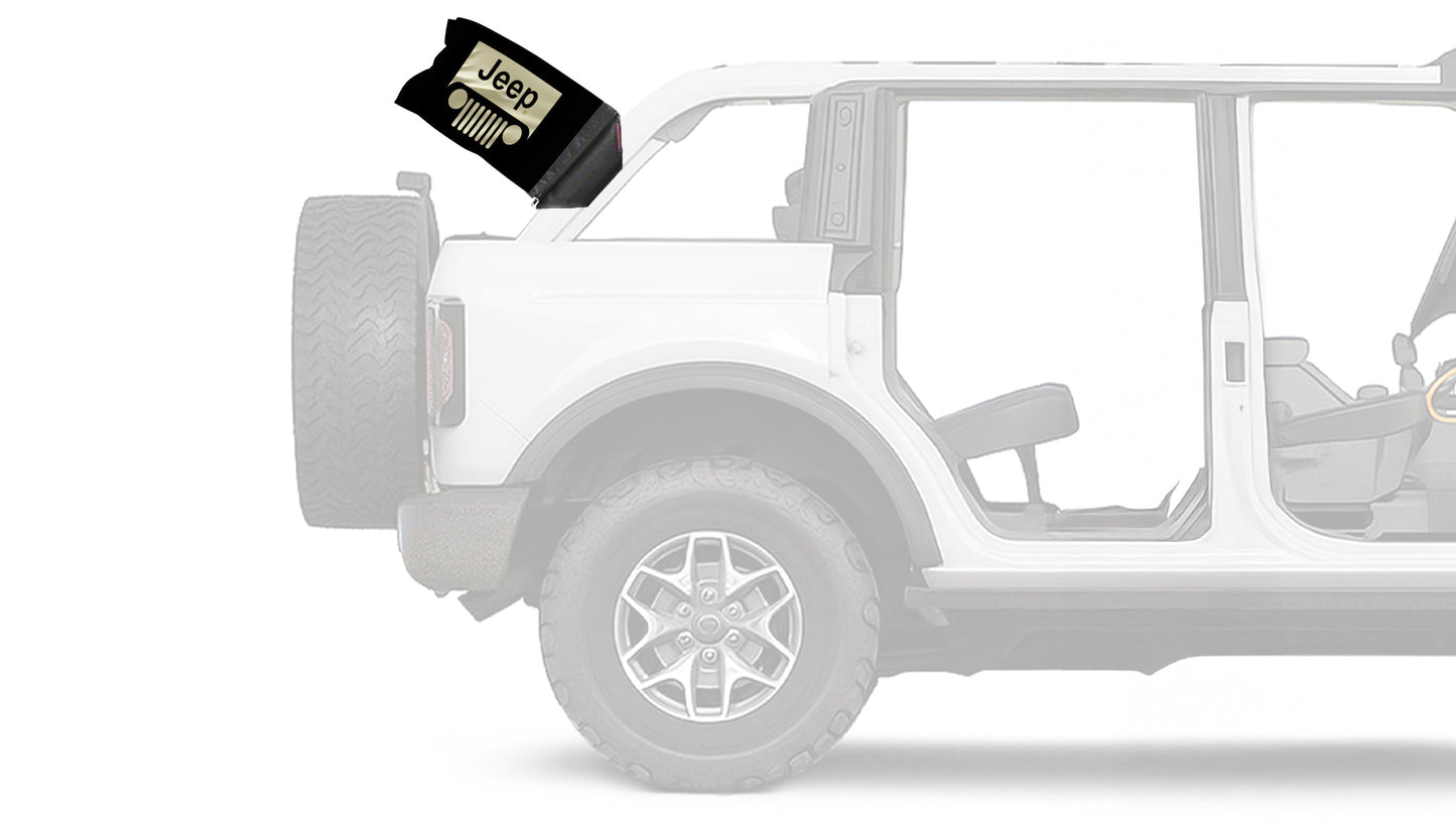 Jeep Grill 12"x18" Forever Wave Flag for Bronco