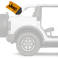 Jeep Safety Orange SQ12"x18" Forever Wave Flag