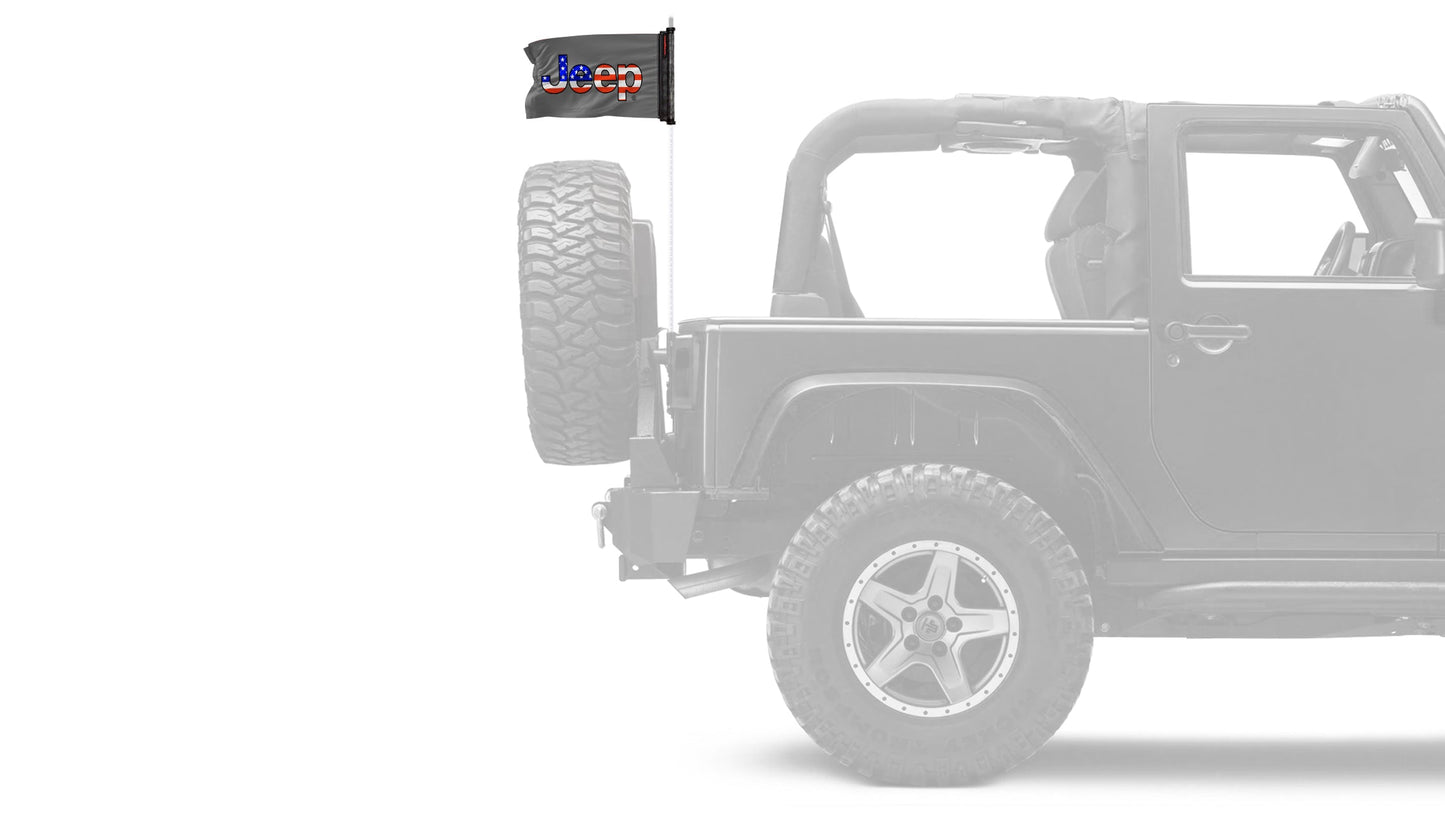 Jeep USA 12"x18" Forever Wave Flag