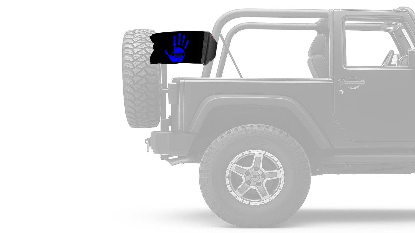 Jeep Wave 12"x18" Forever Wave Flag for Jeep Wrangler JKU 4-Door 2007-2018