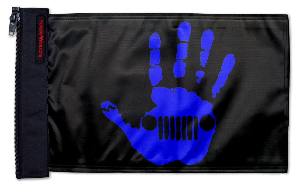Jeep Wave 12"x18" Forever Wave Flag for Jeep Wrangler CJ-7 and CJ-8 1976-1986