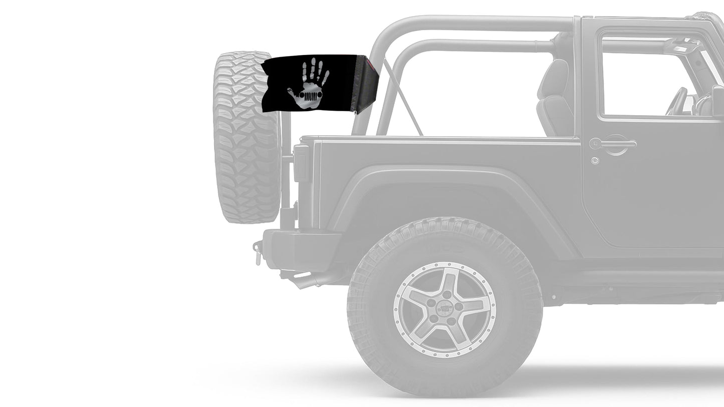 Jeep Wave 12"x18" Forever Wave Flag for Jeep Wrangler JK 2-Door 2007-2018